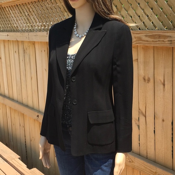 FINAL SALE  WOOL BLEND BLAZER - Picture 2 of 6